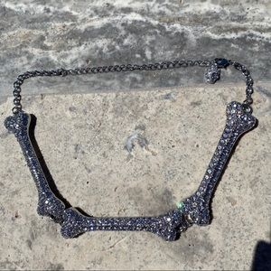 Vivienne Westwood Swarovski Crystal Bone Necklace